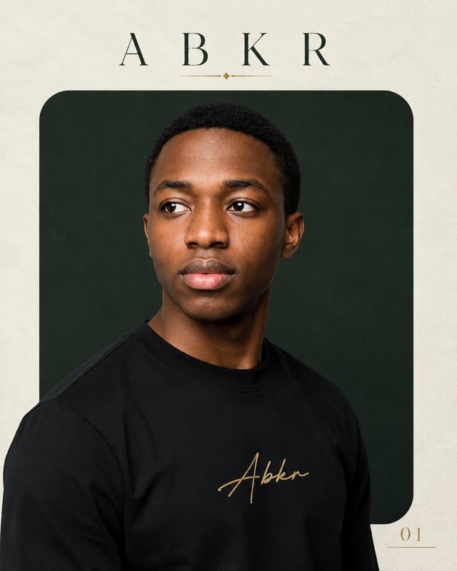 Product Marketing - Luxury ABKR Portrait Poster — output
