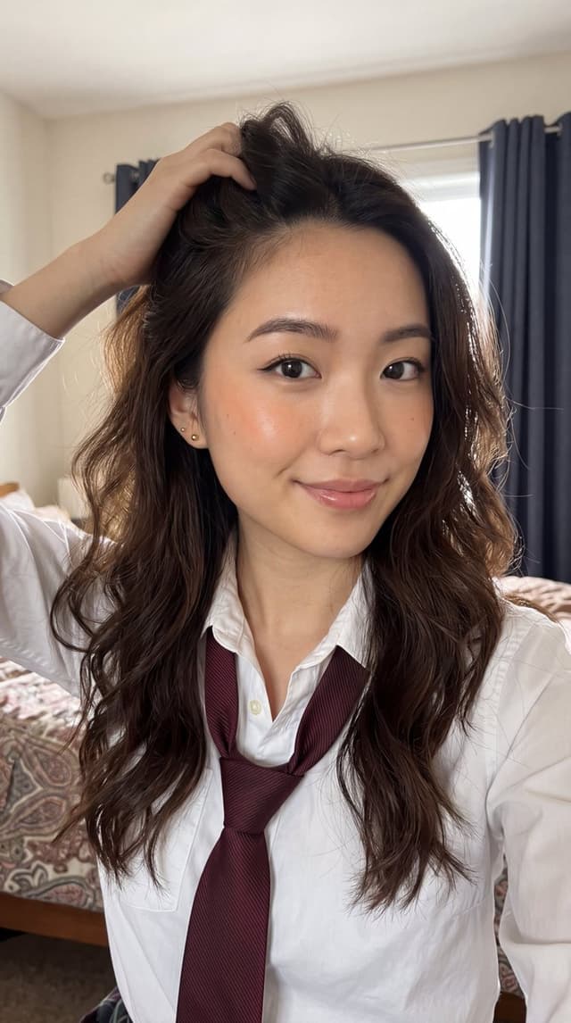 Profile / Avatar - East Asian Woman Selfie Portrait — output