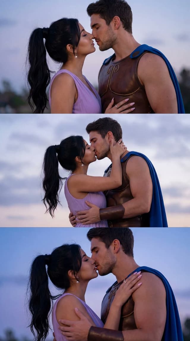 Cinematic Cosplay Romance Triptych — output