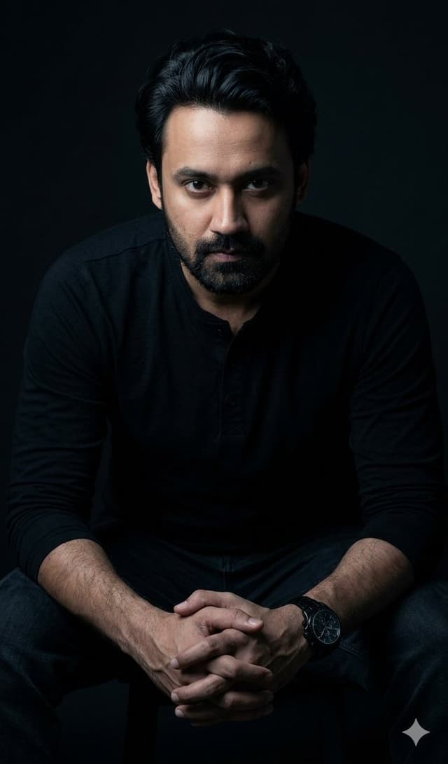 Profile / Avatar - Powerful Studio Portrait with Low-Key Lighting — output