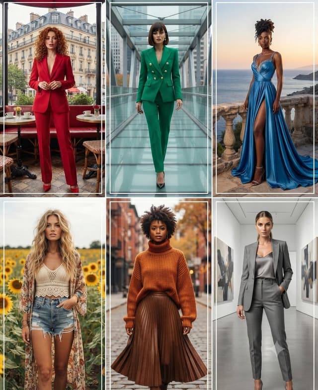 Product Marketing - Diverse Fashion Styles Grid Collage — output