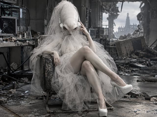 Profile / Avatar - Alien Bride in Ruined Lab