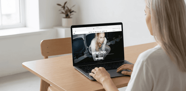 MacBook Mockup with User from Behind — output