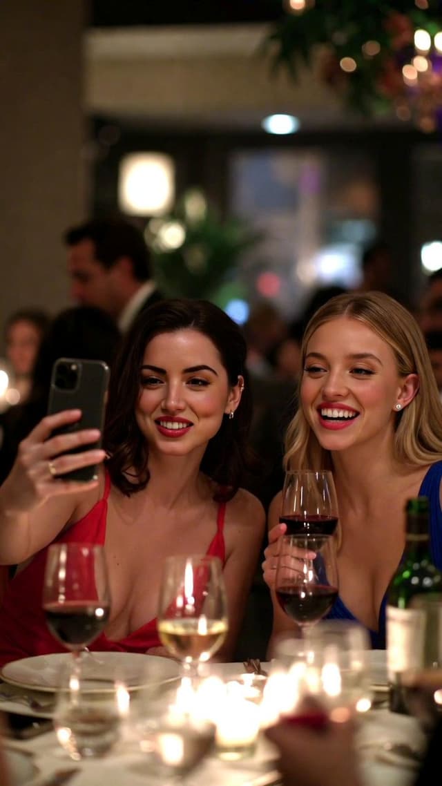Low-Quality Smartphone Selfie of Ana de Armas and Sydney Sweeney — output