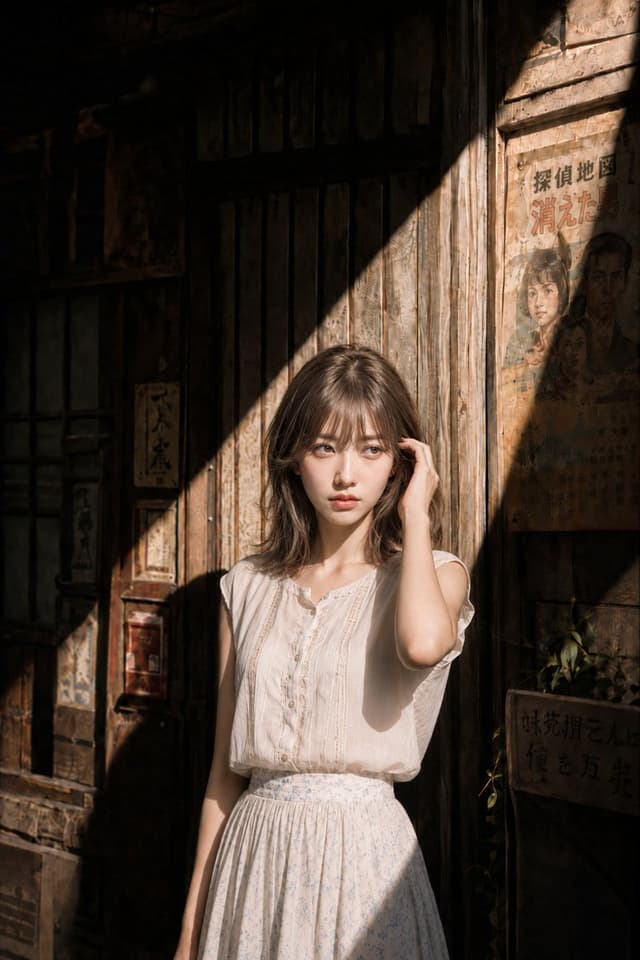 Profile / Avatar - Summer Sunlight Japanese Portrait — output
