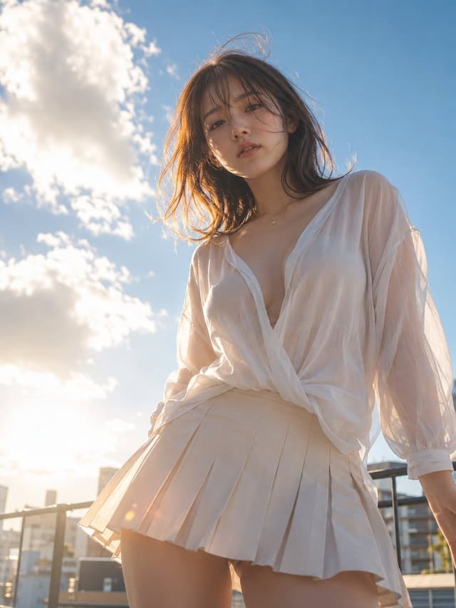 Profile / Avatar - Rooftop Sheer Blouse Portrait — output