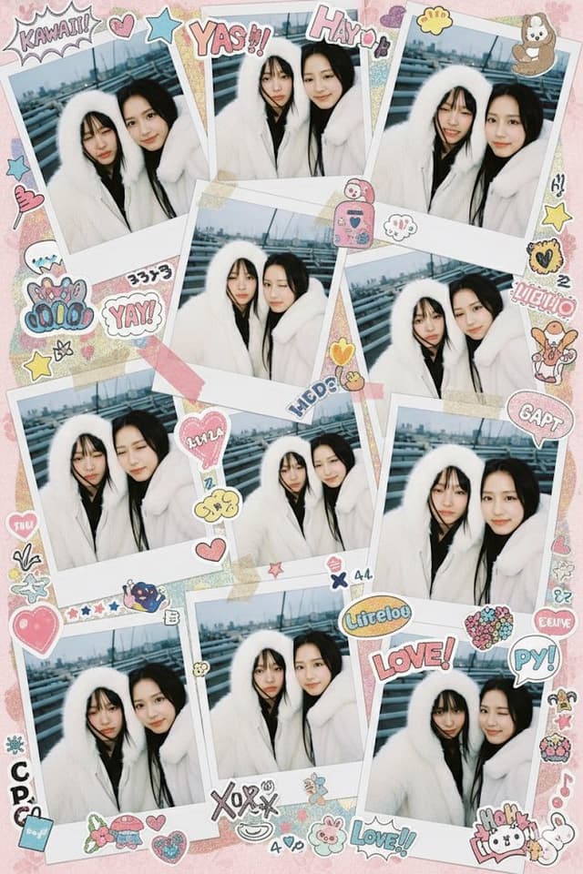 Kawaii Stylebook Collage with Polaroid Effect — output
