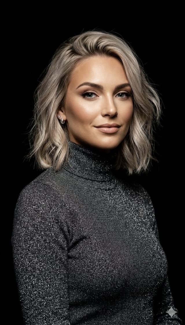 Profile / Avatar - Professional Ash-Blonde Bob Portrait — output