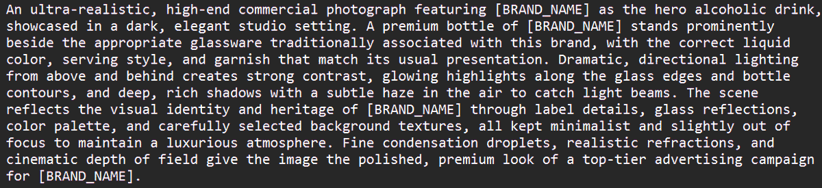 8K Brand Visualization Prompt Template — output
