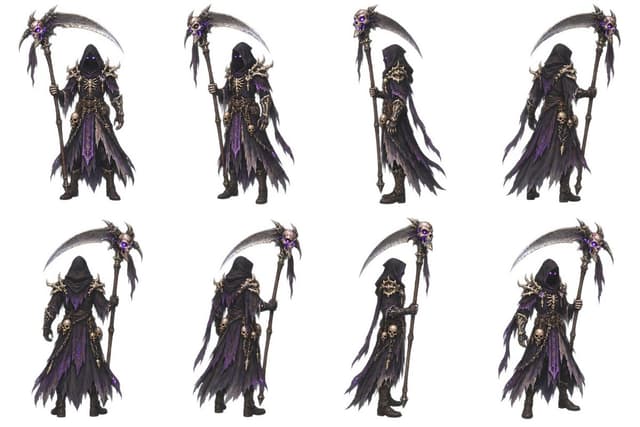 Game Asset - 2D Necromancer Game Asset Sprite — output
