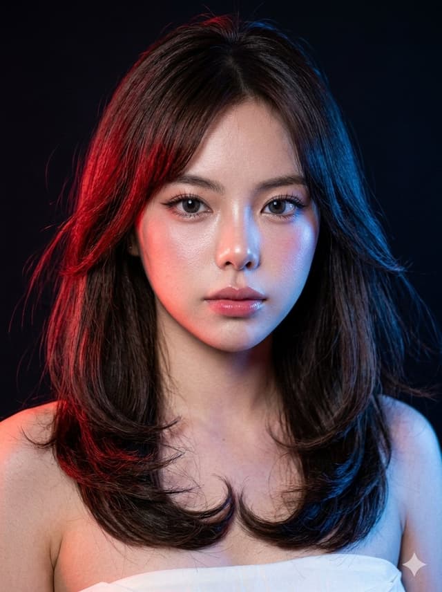 Profile / Avatar - Neon Gel Lighting Studio Portrait — output