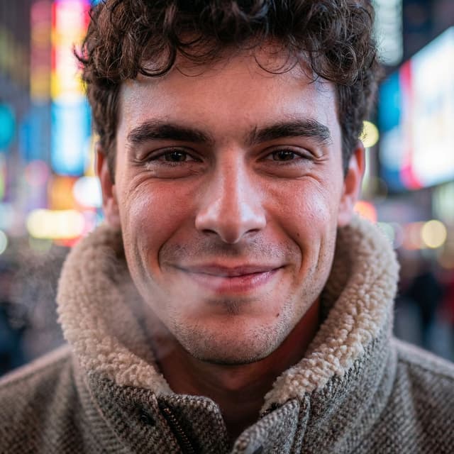 Hyper-Realistic Neon Times Square Portrait — output