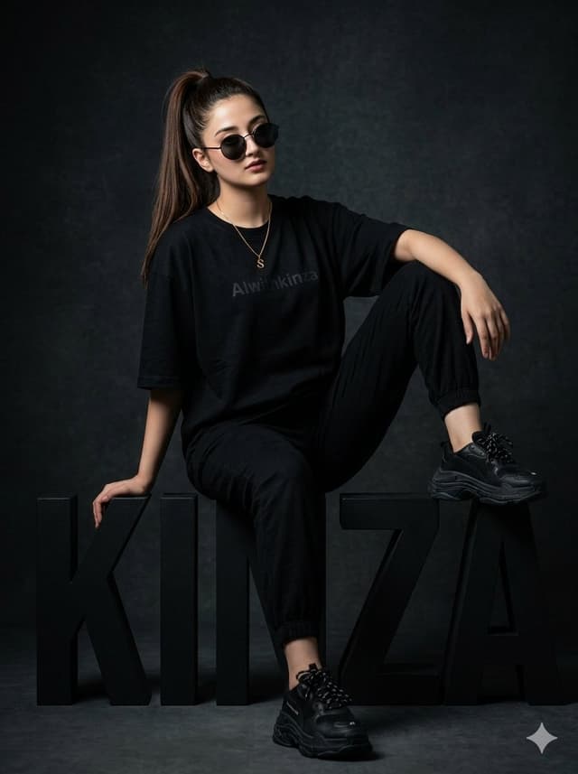 Product Marketing - Fashion Editorial 3D Block Letter Shot — output