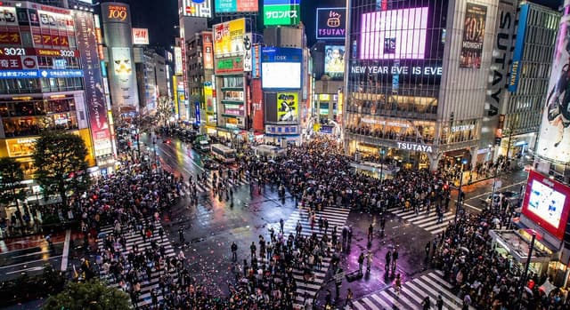 Shibuya Scramble Crossing New Year's Eve Scene — output