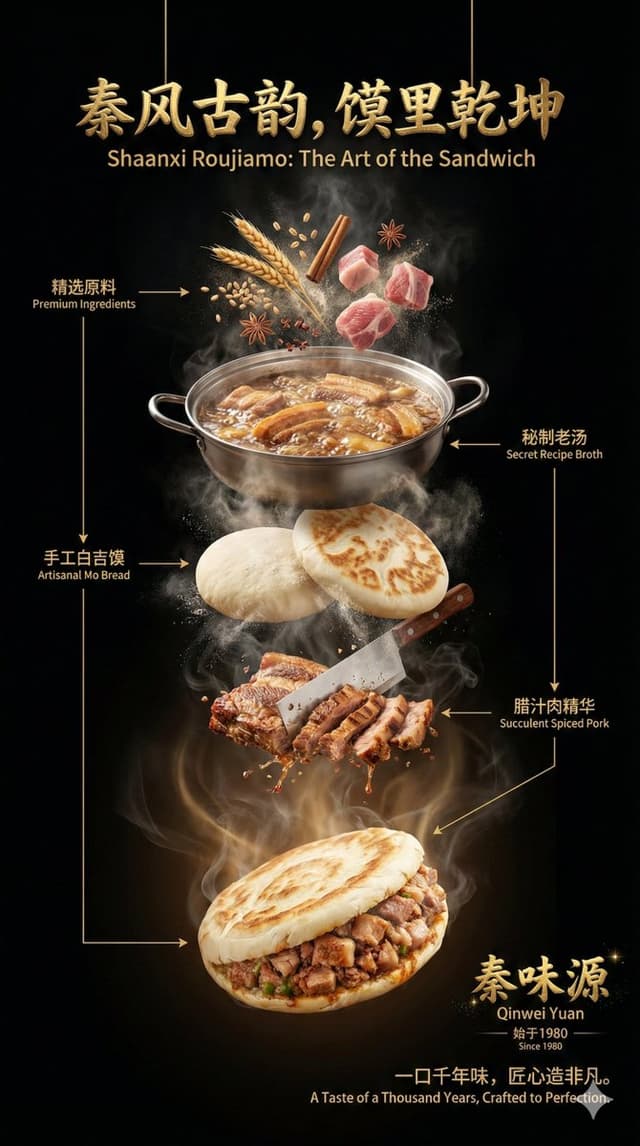 Advanced Commercial Food/Product Poster Template with Vertical Layering — output