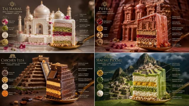Infographic / Edu Visual - Edible World Wonder Cakes — output