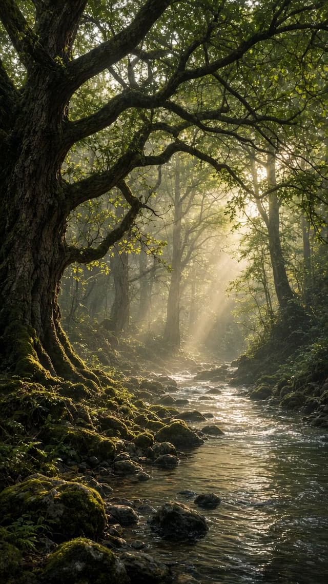 Tranquil Nature Layers Prompt