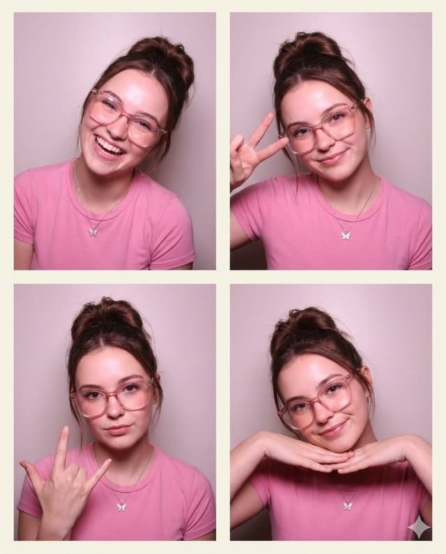 Profile / Avatar - 4-Panel Collage Portrait with Identity Lock Prompt — output