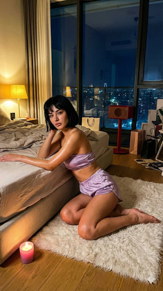 Social Media Post - Cinematic Nighttime Bedroom Scene in Istanbul Prompt — output
