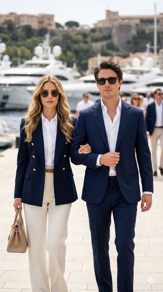 Quiet Luxury Couple on a Marina Promenade — output