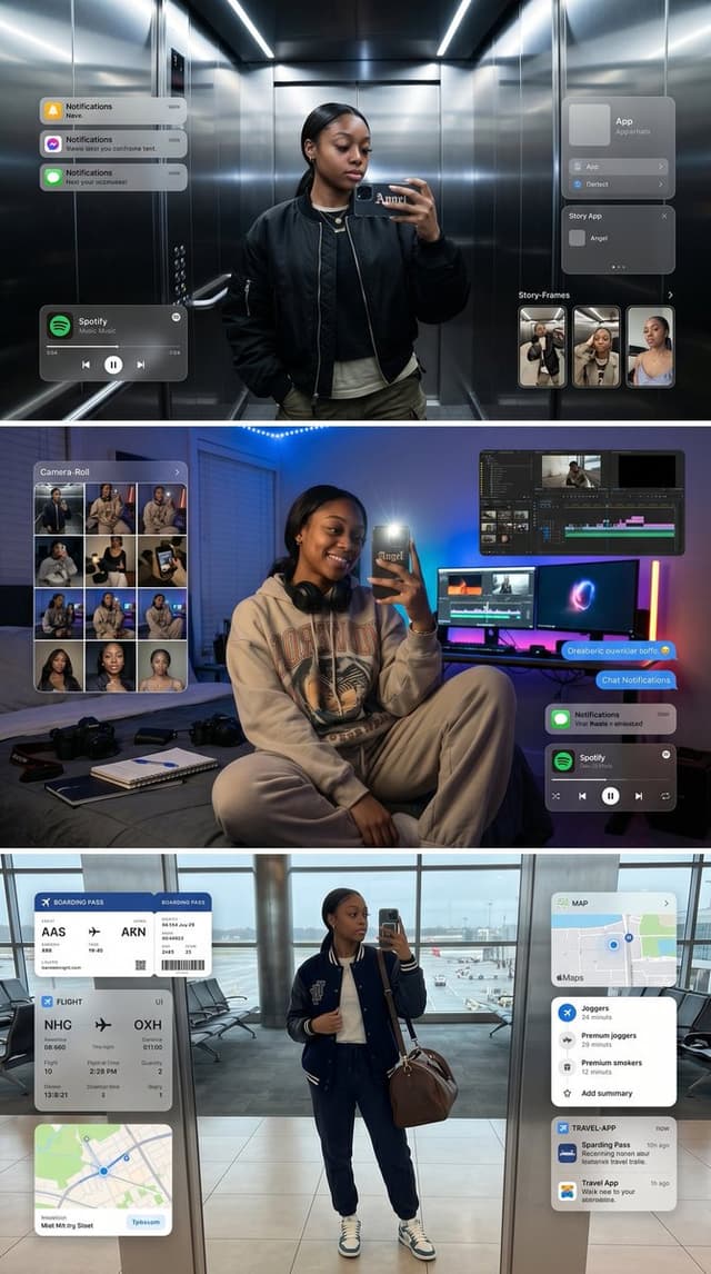 Social Media Post - Cinematic Elevator Selfie Fashion Poster — output