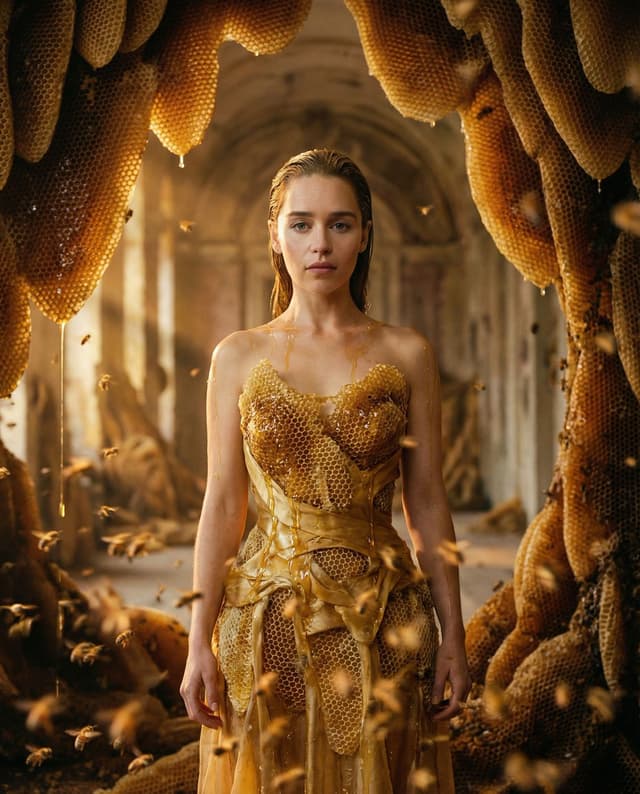 Product Marketing - Surrealist Honeycomb Fashion Editorial — output