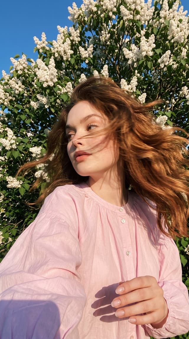 Profile / Avatar - Candid Spring Selfie with Motion Blur — output