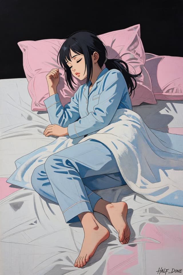 Comic / Storyboard - Sleeping Girl in Pitch-Black Room — output