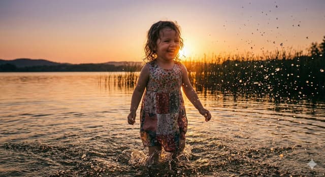 Cinematic Pure Joy Splashing Prompt — output