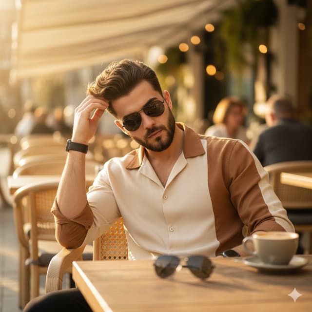Ultra-Realistic 8K Lifestyle Portrait at Modern Café — output