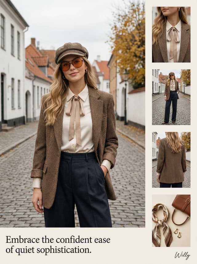 1970s Inspired Quiet Luxury Fashion Lookbook — output