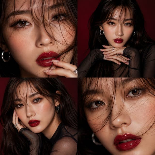 Social Media Post - Luxury Beauty Editorial Grid — output