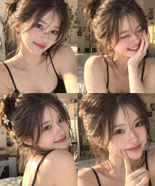 Profile / Avatar - Korean Woman Portrait Collage — output