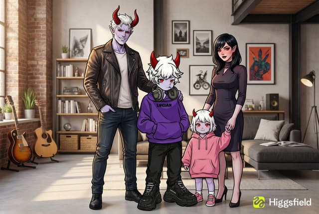 Family Photo Generation from Single Character Image — output