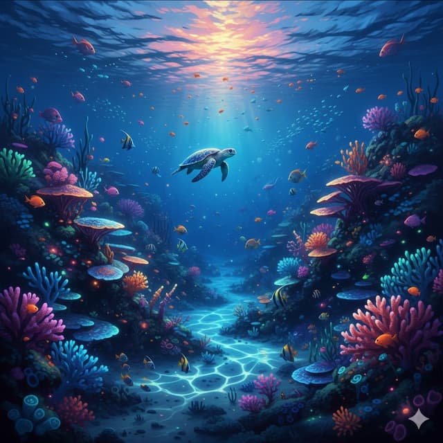Futuristic and Underwater Scene Concepts — output
