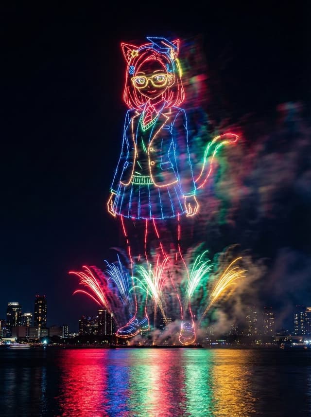 Fireworks Prompt for Animals and Plants — output