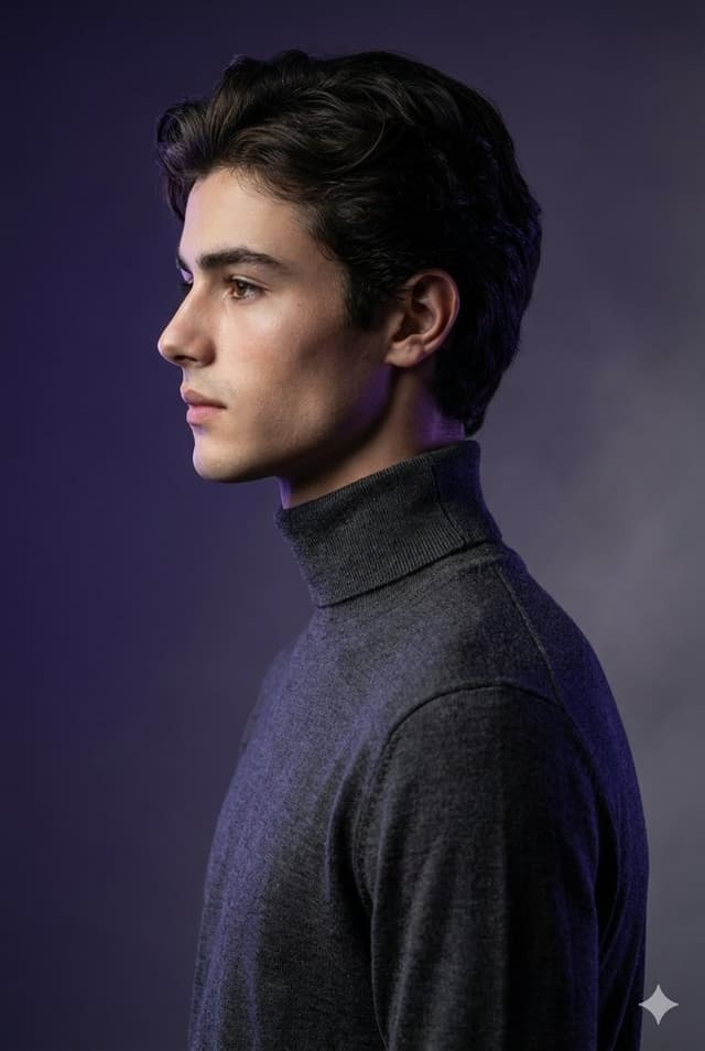 High-Fashion Studio Portrait with Identity Lock — output