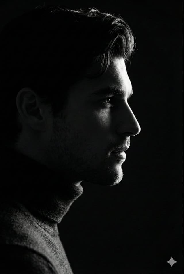 Profile / Avatar - Low-Key Profile Portrait with Single Rim Light — output