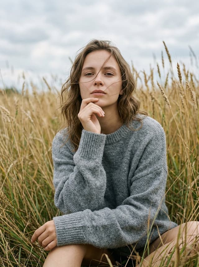 Profile / Avatar - Photorealistic Outdoor Sweater Portrait — output