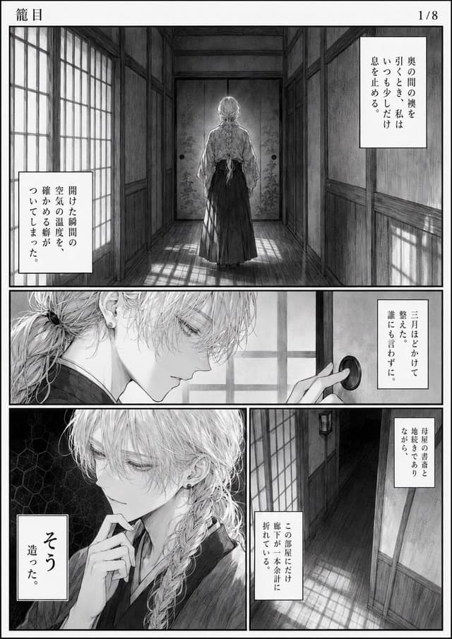 Comic / Storyboard - Shojo Horror Manga Corridor Page — output