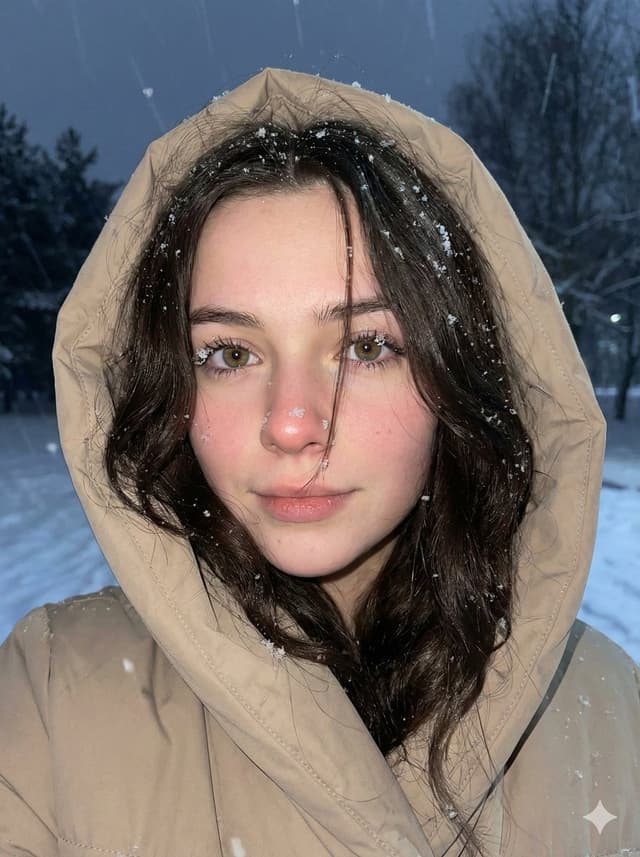 Profile / Avatar - Moody Winter Close-Up Portrait Prompt — output