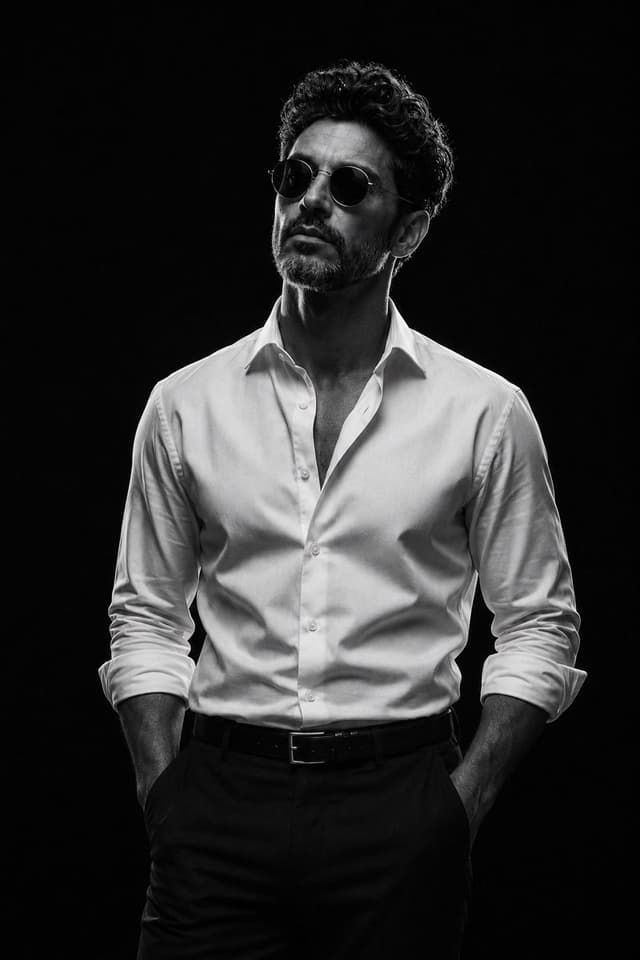 Profile / Avatar - Monochrome Studio Fashion Portrait — output