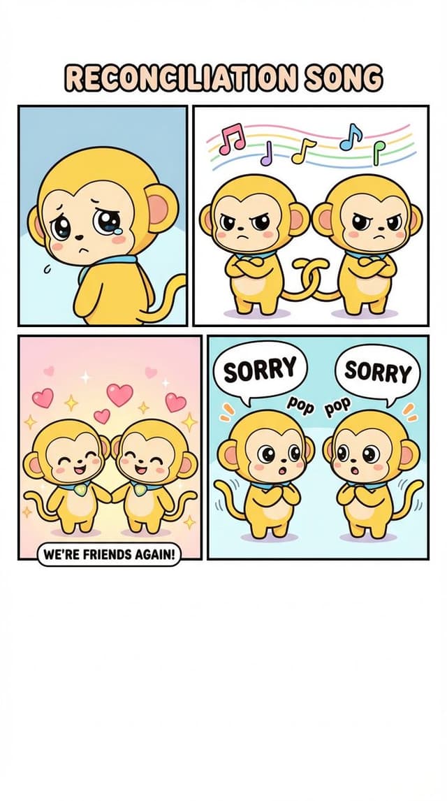 Four-Panel Comic: Reconciliation Song (English Version) — output