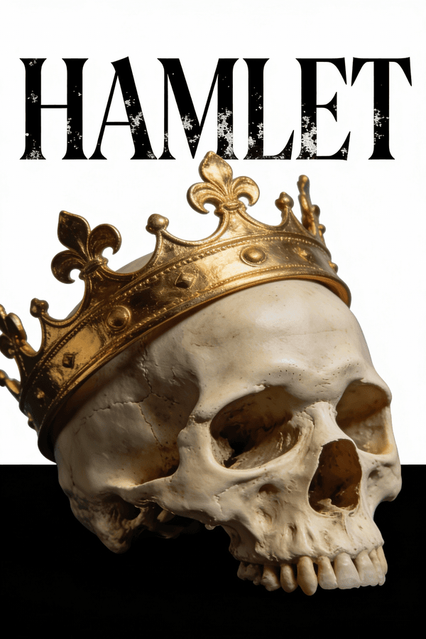Dramatic Minimalist Hamlet Poster — output