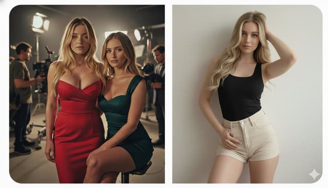 Professional Studio Photoshoot Prompt (Sydney Sweeney Inspired) — output