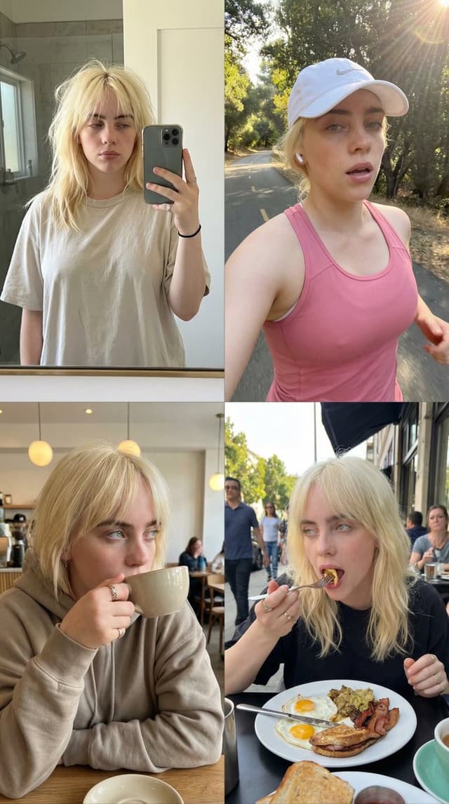 4x4 Grid Daily Routine Consistency Prompt (Sydney Sweeney) — output