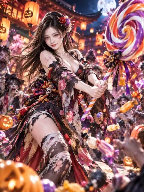 Zombie Kimono Candy Party