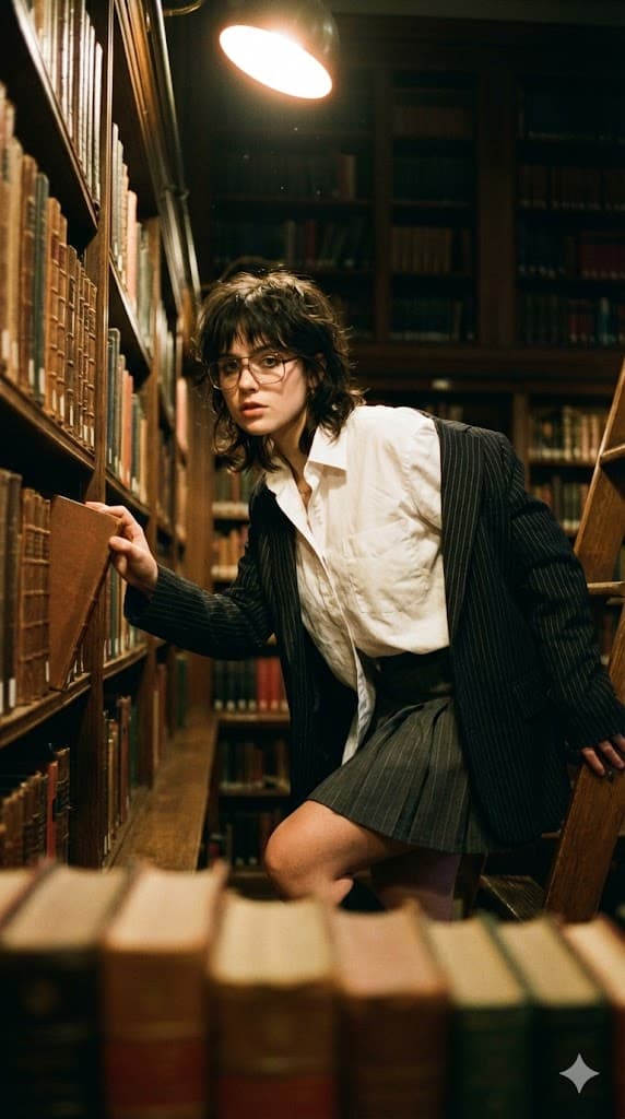 Vintage Dark Academia Editorial Portrait Prompt — output