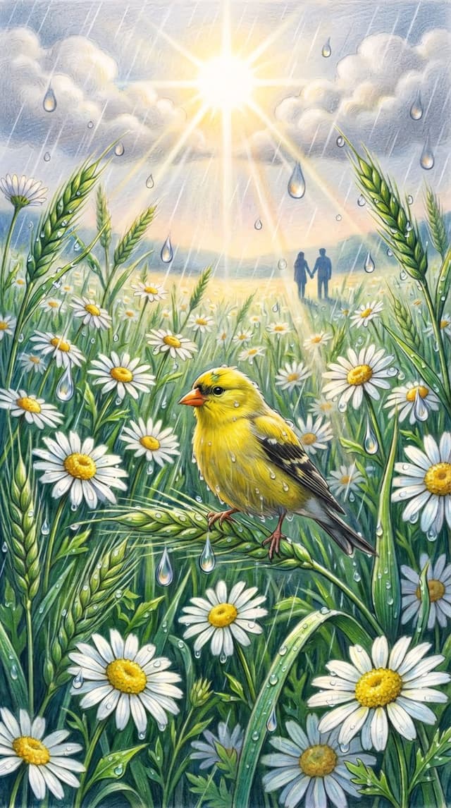 Comic / Storyboard - Vibrant Colored Pencil Bird Illustration — output