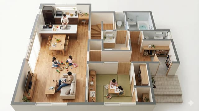 Floor Plan Visualization with Family Life — output